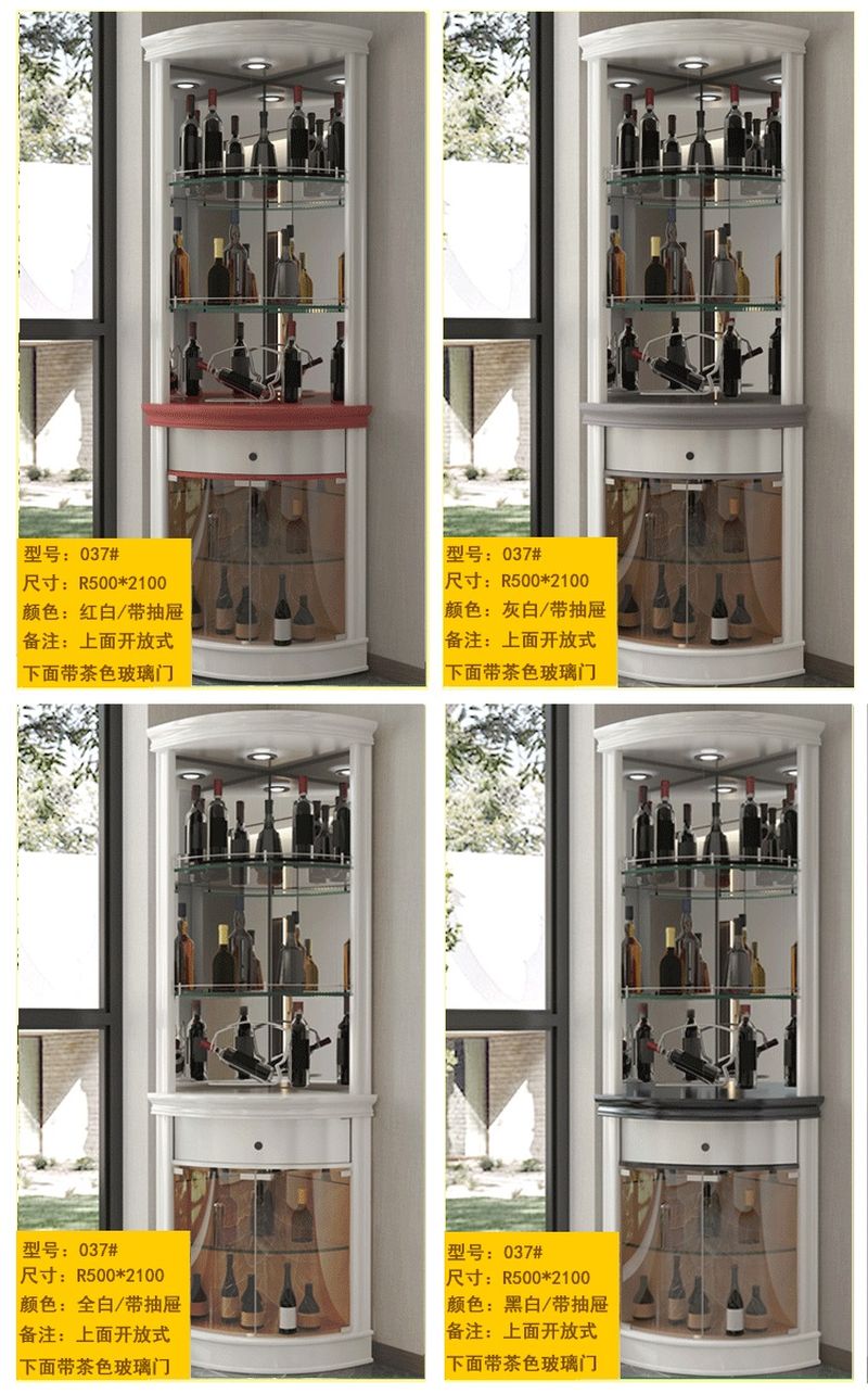 Kích thước Kệ tủ rượu góc hiện đại TR013 9