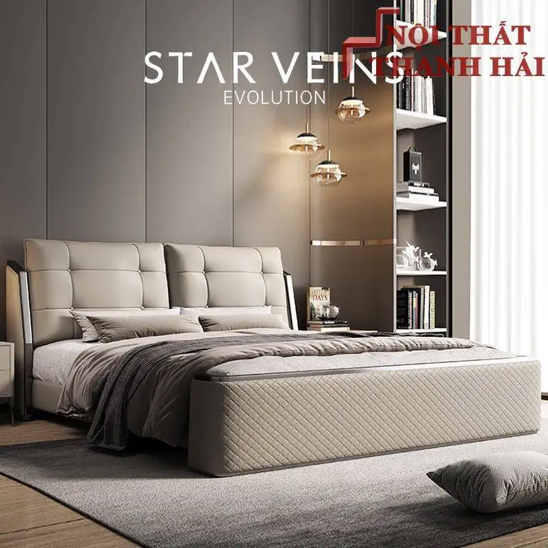 Giường cao cấp Luxury đẹp, giường đôi, giường cưới sang trọng GN069