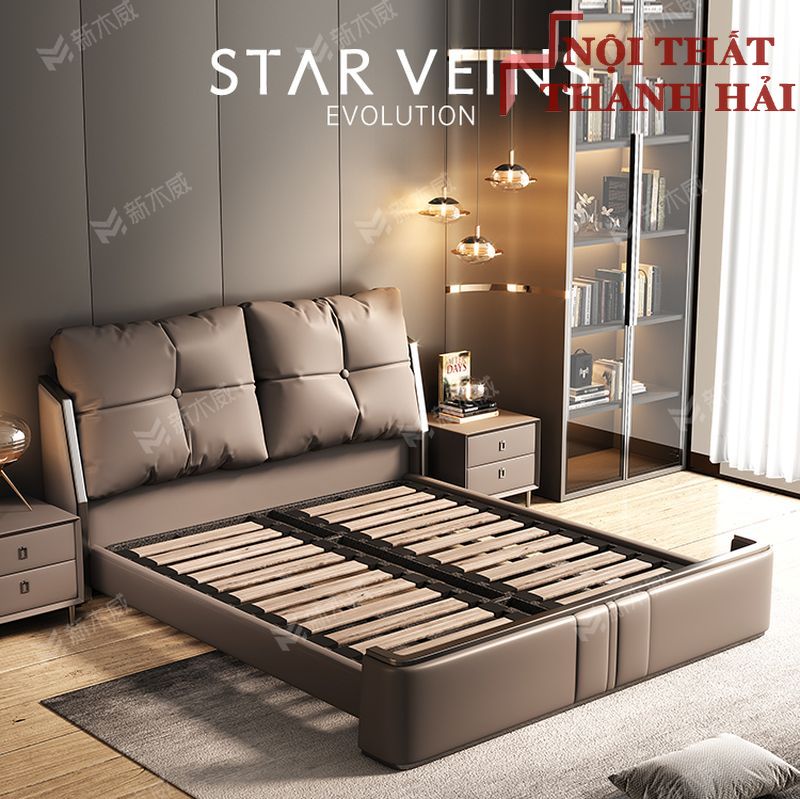 Giường ngủ bọc da Luxury cao cấp sang trọng VIP GN070 4