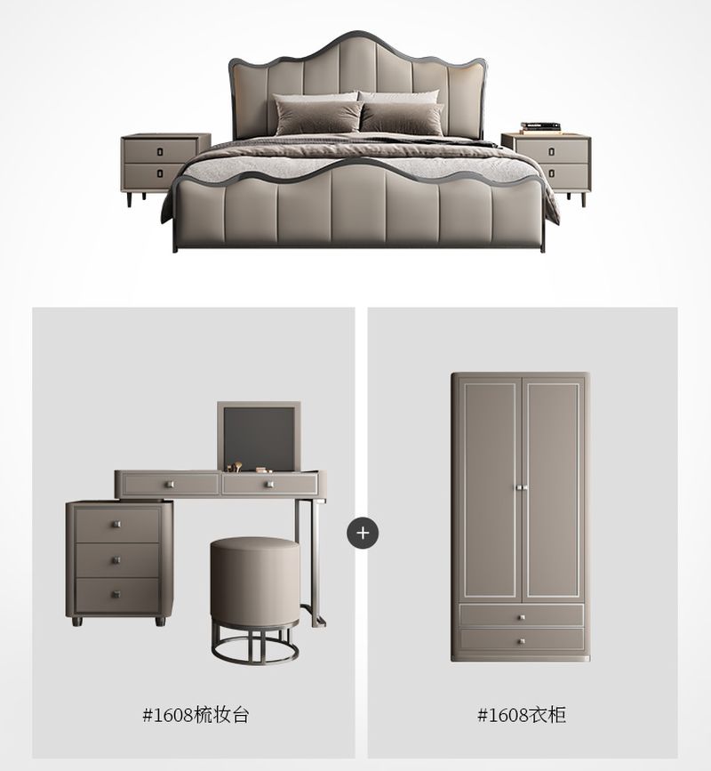 Giường ngủ bọc da hiện đại luxury cao cấp GN073 5