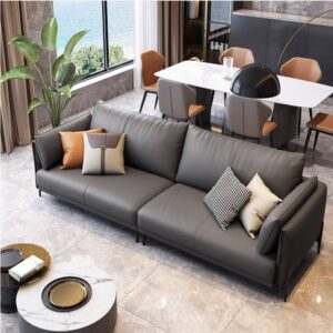 Sofa văng dài bọc da phòng khách đẹp SF038 1