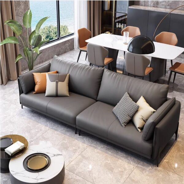 Sofa văng dài bọc da phòng khách đẹp SF038 1