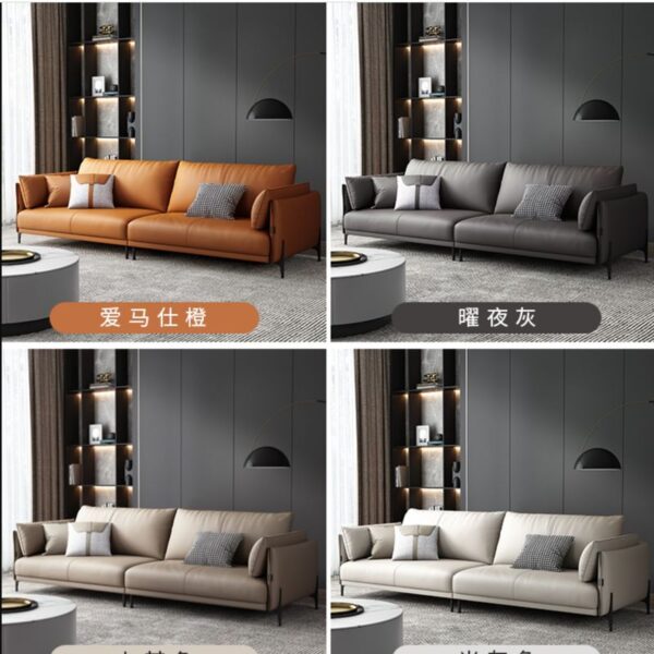 Sofa văng dài bọc da phòng khách đẹp SF038 3