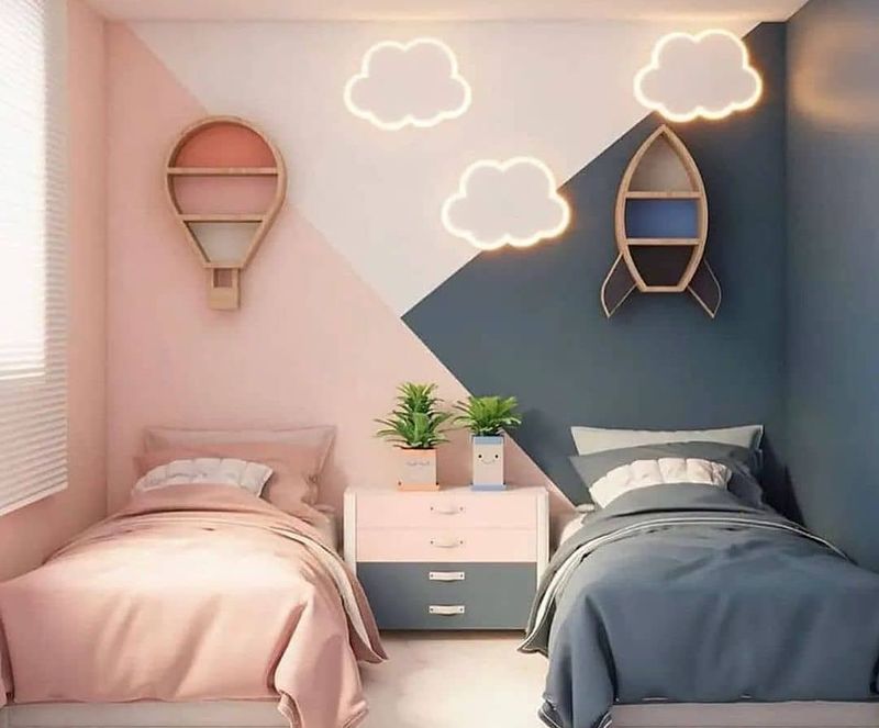 Thiết kế phòng ngủ chung cho bé trai và bé gái theo sở thích 10