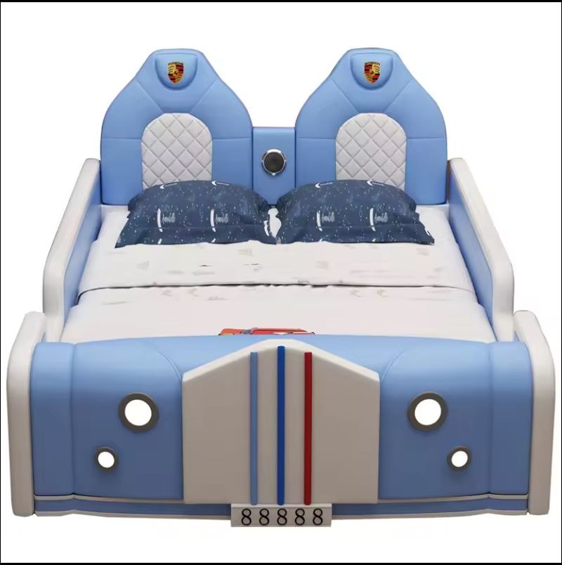 Giường siêu xe có loa nghe nhạc đèn led GTE167 2 Giường siêu xe có loa nghe nhạc đèn led GTE167 2