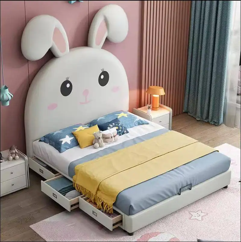 Giường bé gái tai thỏ mã số GTE169 1