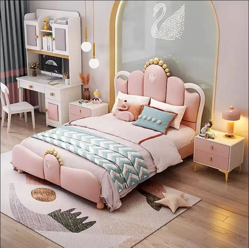 Giường công chúa bé gái đáng yêu GTE168