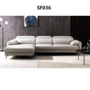 Sofa bọc da góc chữ L sf036
