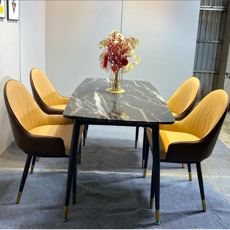 Bàn ăn mặt đá 4 ghế nhập khẩu BA003 2 Bàn ăn mặt đá 4 ghế nhập khẩu BA003 2