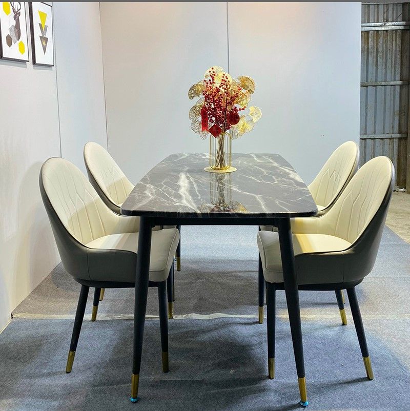 Bàn ăn mặt đá 4 ghế nhập khẩu BA003 4 Bàn ăn mặt đá 4 ghế nhập khẩu BA003 4