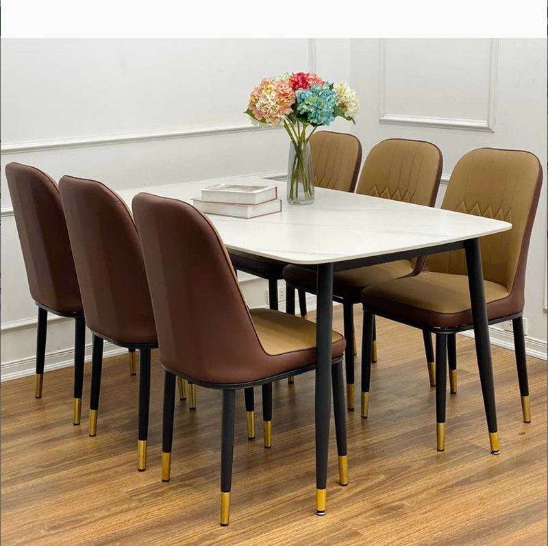 Bàn ăn mặt đá 6 ghế BA004 2