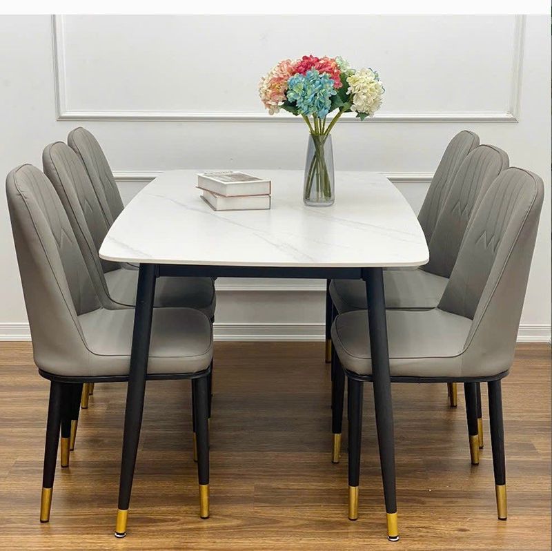 Bàn ăn mặt đá 6 ghế BA004 3