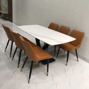 Bộ bàn ăn mặt đá 6 ghế BA006 2
