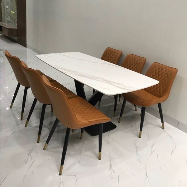 Bộ bàn ăn mặt đá 6 ghế BA006 2