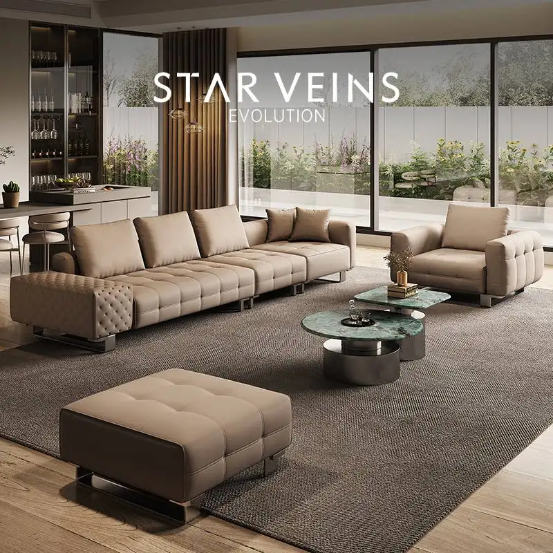 Sofa cao cấp bọc da đẹp SF048 1