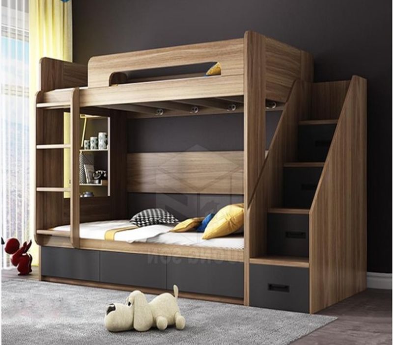 Giường tầng gỗ công nghiệp đẹp A13