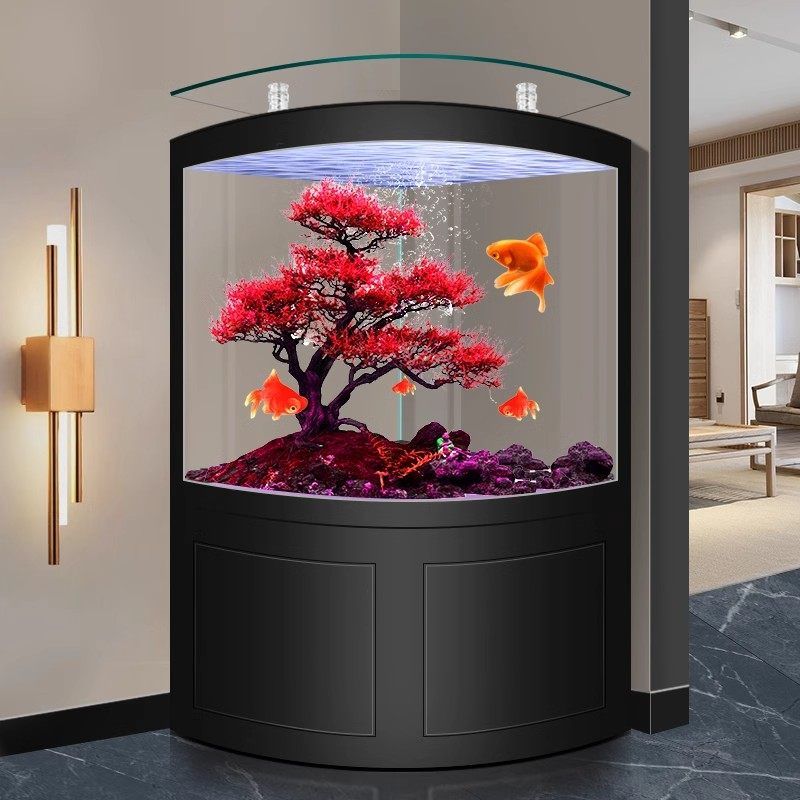 Bể cá góc kính đúc cong nhập khẩu BC045