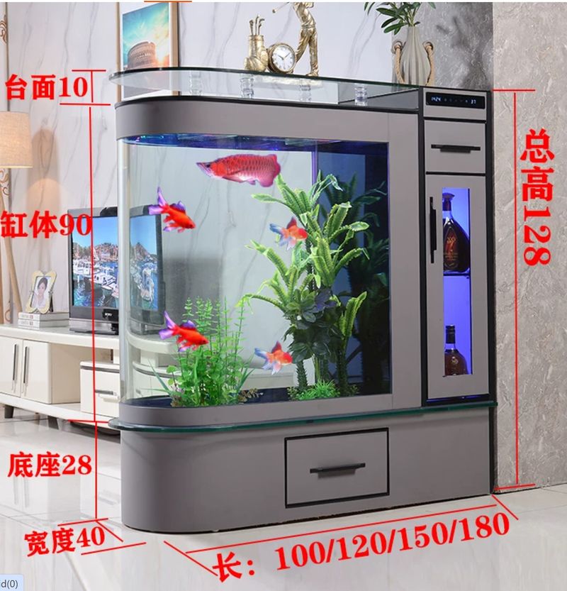 Bể cá BC048 B kích cỡ: 1m, 1m2, 1m5, 1m8 x 40 cm x 1m26