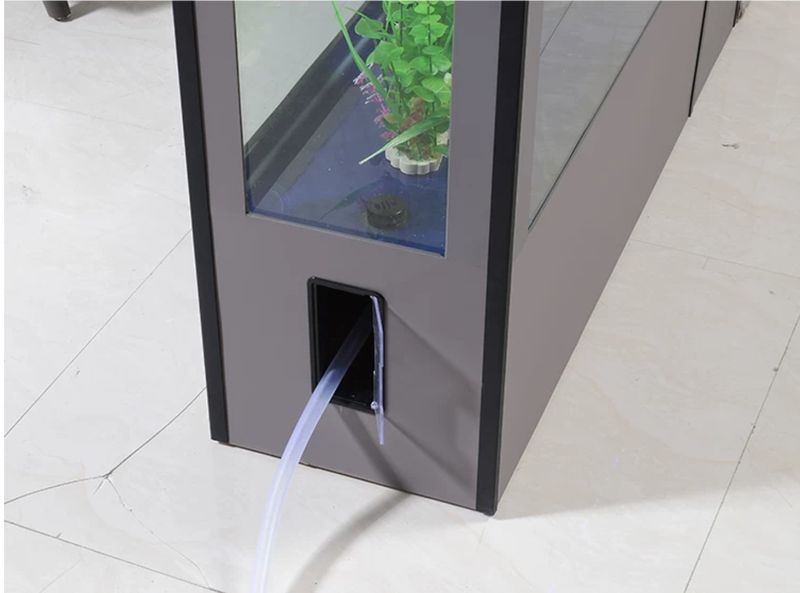 Hệ thống lọc vách của bể cá BC048 A thoát nước đáy phía trước
