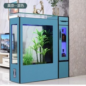 Bể cá kiêm tủ để rượu trong nhà BC048 chữ nhật màu xanh cổ vịt Bể cá kiêm tủ để rượu trong nhà BC048 chữ nhật màu xanh cổ vịt