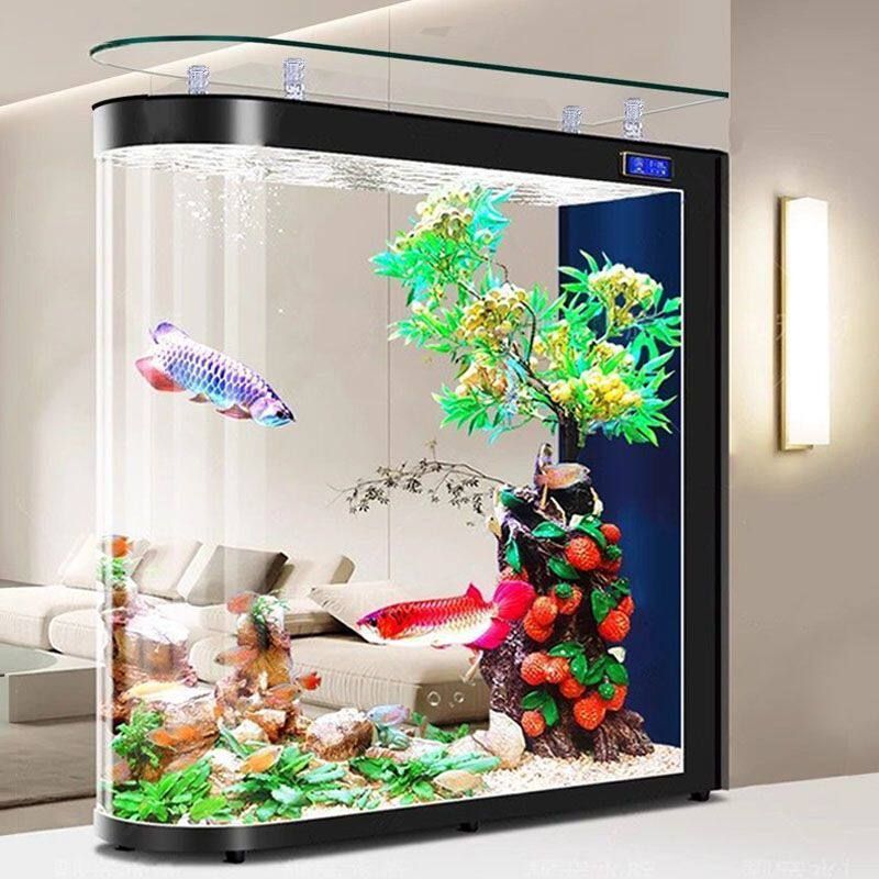 Bể cá trong nhà đẹp BC047 màu đen