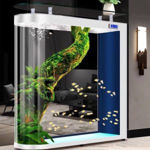 Bể cá trong nhà đẹp BC047 màu trắng